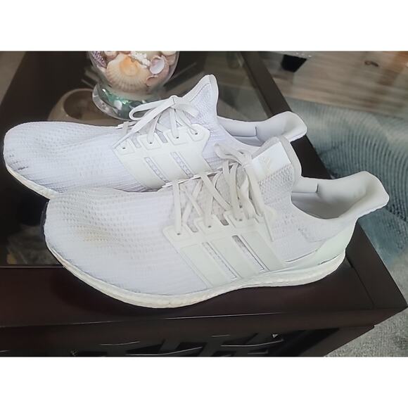 adidas Men's UltraBoost 4.0 DNA Cloud Triple White Sz 14 Running Sneakers - Picture 1 of 14